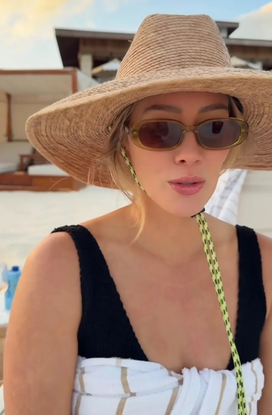 Hilary Duff's Swimsuit And Sunglasses